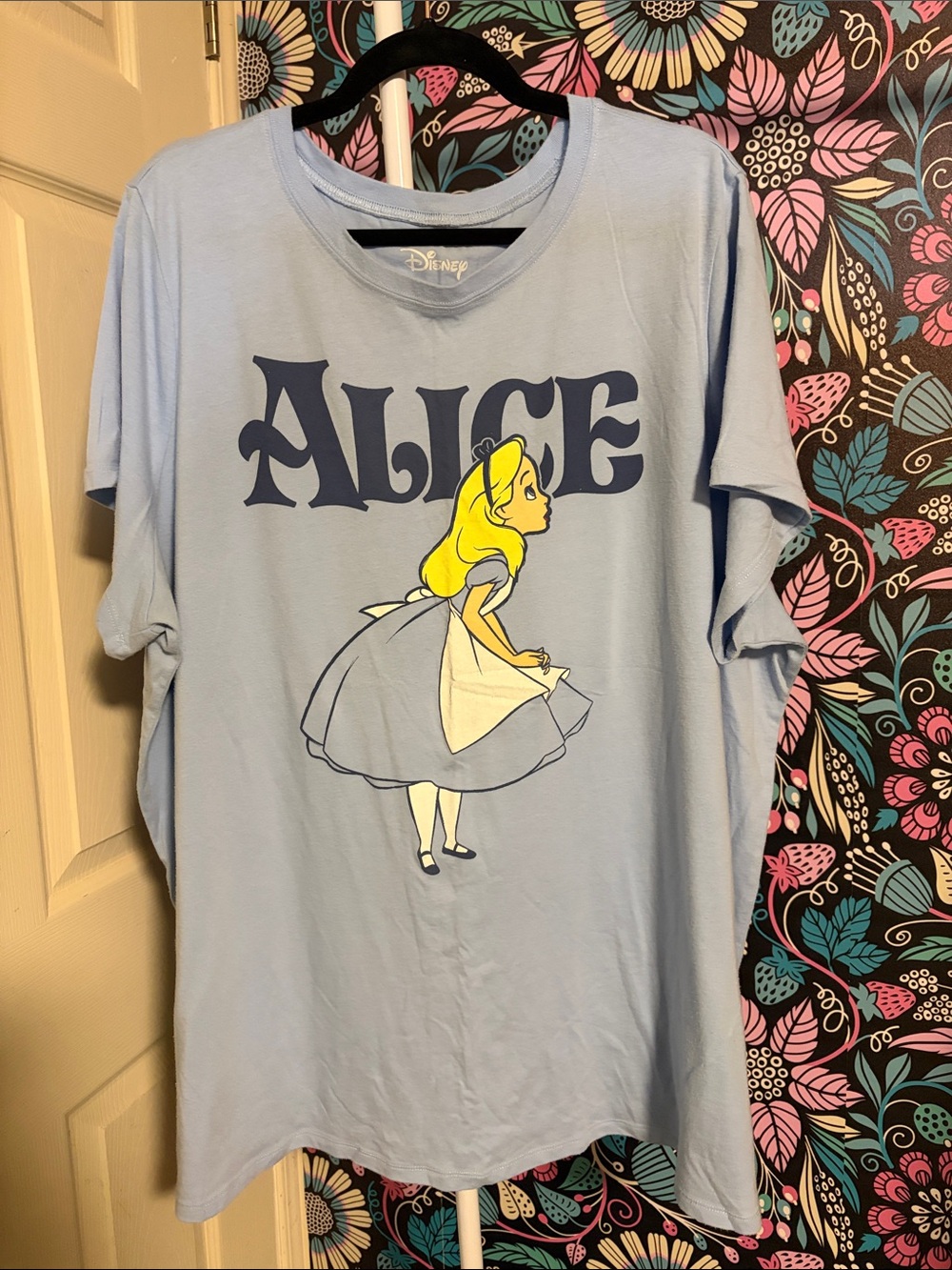 Disney Alice Light Blue Short Sleeve Graphic Tee